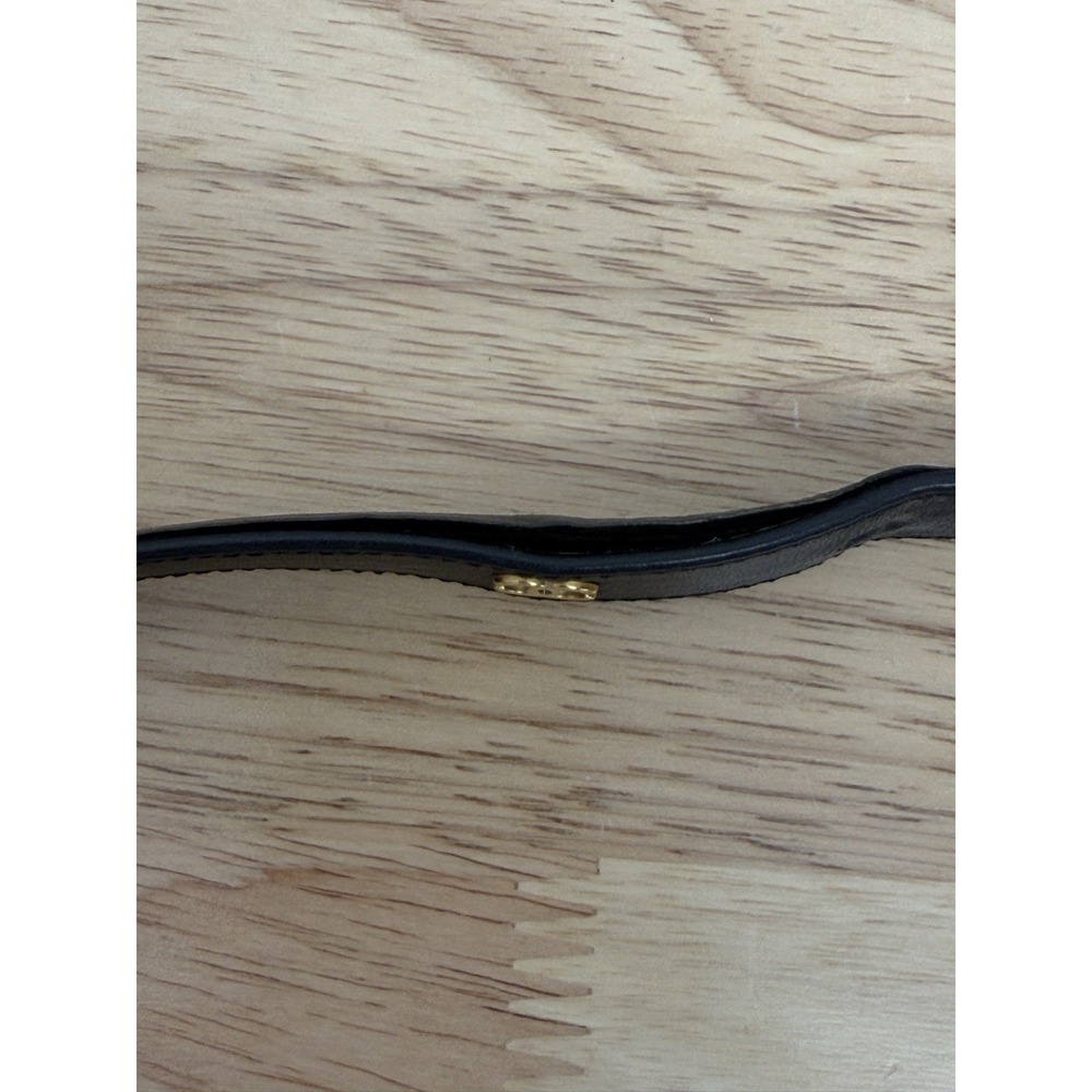 Authentic CHANEL Vintage 1996 Belt Leather Coco Mark/Black Belt Sz 65/26 CC Logo - Picture 13 of 16